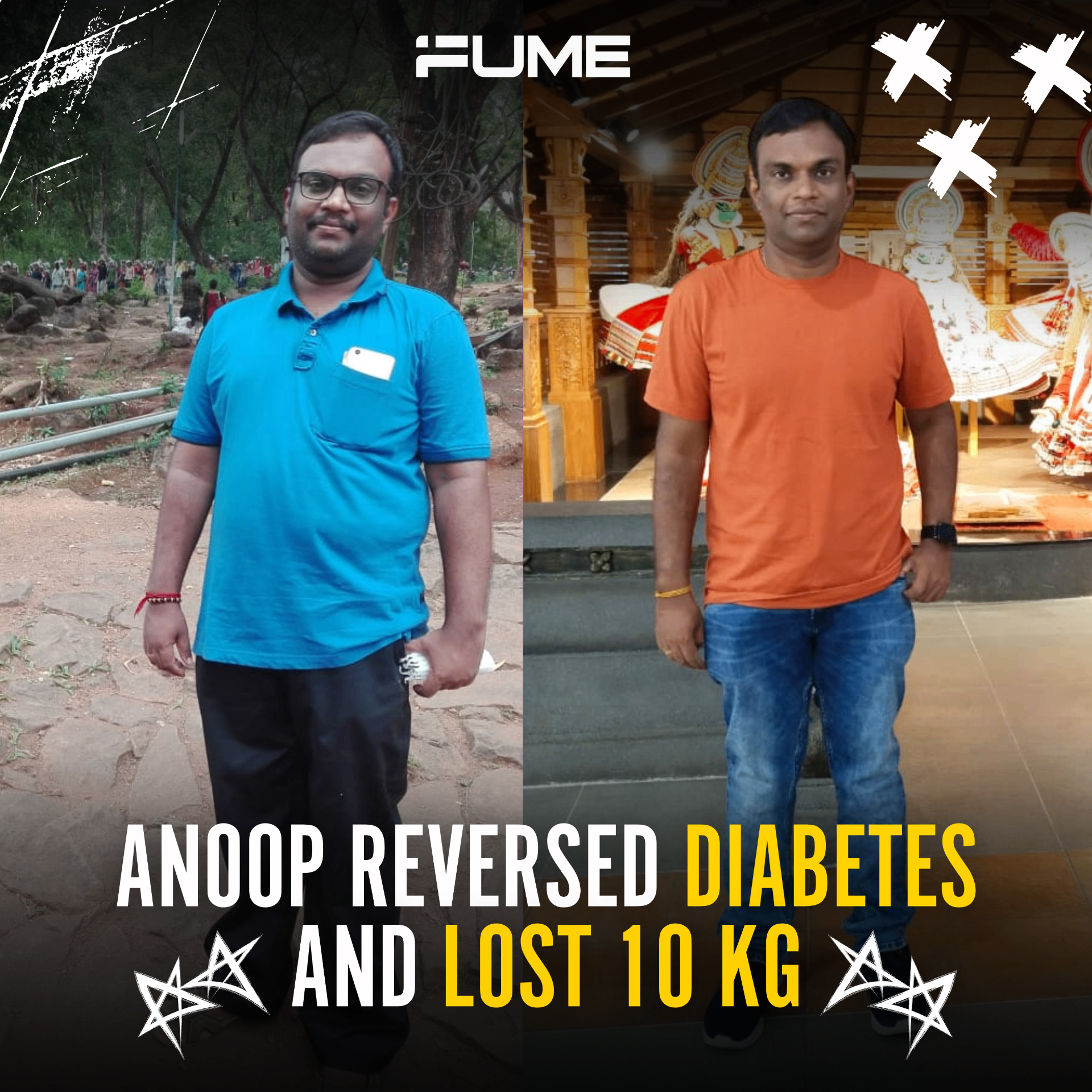 Anoop — reversed diabetes and lost 10 kg