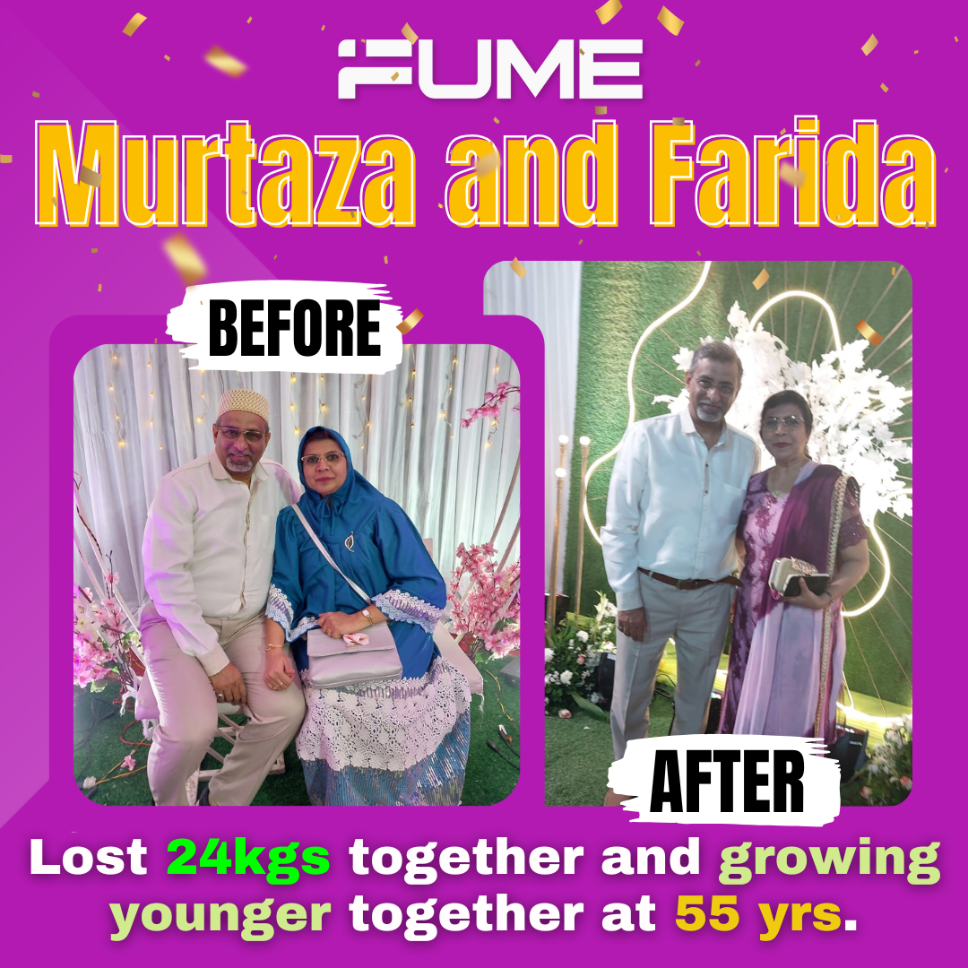 Murtaza and Farida — lost 24 kgs together